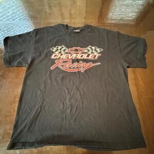 Steve & Barry’s Vintage Y2K Chevrolet Racing Men’s Xl T-Shirt Black